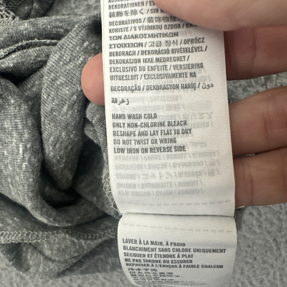Y2K Abercrombie & Fitch Tank Top Gray Crochet Racerback Retro Women's Small - Picture 6 of 8